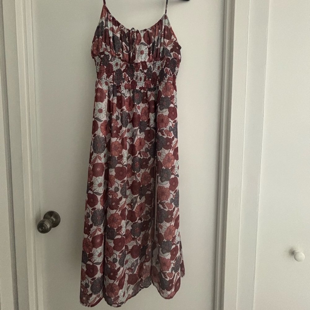 Wilfred Kids Dress in Red and White Floral